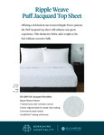 Ripple Weave Puff Jacquard Top Sheet Ripple Weave Puff Jacquard Top Sheet
