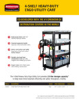 Rubbermaid 6902128657BK Ergo Utility Cart Brochure