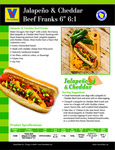 Sell Sheet Jalapeno and Cheddar Beef Franks Sell Sheet Jalapeno and Cheddar Beef Franks