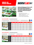 Servit Drop In Food Wells Sell Sheet Servit Drop In Food Wells Sell Sheet