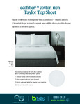Taylor ecofiber top sheet