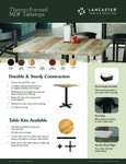 Thermo-Formed MDF Tabletops Thermo-Formed MDF Tabletops