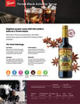 Torani Black Anisette Syrup Brochure