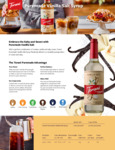 Torani Puremade Vanilla Salt Flavoring Syrup Brochure