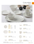 Tuxton - Columbia Eggshell Catalog page Tuxton - Columbia Eggshell Catalog page