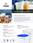 Vigor Round Food Storage Sell Sheet