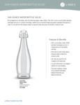 Water Bottle Sell Sheet