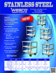 Wesco Multi Product Spec Sheet Wesco Multi Product Spec Sheet
