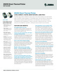 Zebra ZD410 Brochure