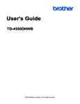Brother TD4550DNW Label Printer User Guide Manual Brother TD4550DNW Label Printer User Guide Manual