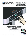 Bunn New Infusion Series Programming Manual Bunn New Infusion Series Programming Manual