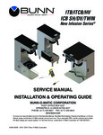 Bunn New Infusion Series Service Manual Bunn New Infusion Series Service Manual