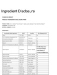 A&H Ingredient List