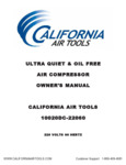 California Air Tools 10020DC-22060 Air Compressor Manual