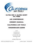 California Air Tools 10020HDCADC-22060 Owner's Manual California Air Tools 10020HDCADC-22060 Owner's Manual
