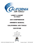 California Air Tools  12V1P10S Owner's Manual