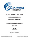 California Air Tools 20040C Air Compressor Manual