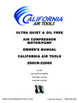 California Air Tools 200CR-22060 MotorPump Owner's Manual California Air Tools 200CR-22060 MotorPump Owner's Manual