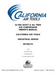 California Air Tools  2010ALFC Air Compressor Owner's Manual