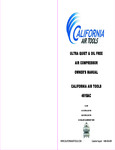 California Air Tools 4610AC Owner's Manual California Air Tools 4610AC Owner's Manual