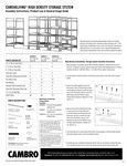 Cambro High Density Camshelving Assembly