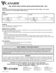 Canarm MC3 Installation Instructions Canarm MC3 Installation Instructions