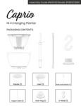 Caprio Caprio Hanging Planter Instructions