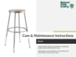 Care Instructions- Stools.pdf Care Instructions- Stools.pdf