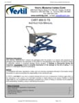CART-800-D-TS Manual