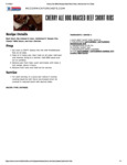Cattlemen's Kansas City Cherry Ale BBQ Braised Ribs Recipe