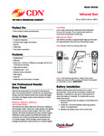 CDN IN1022 Digital Laser Infrared Thermometer Instructions
