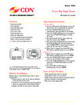 CDN TM15 Specsheet