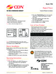 CDN TM2 Specsheet CDN TM2 Specsheet