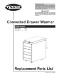Hatco CDW Replacement Parts List Hatco CDW Replacement Parts List