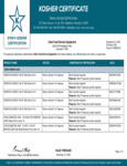 CFSE Liners Kosher Certificate CFSE Liners Kosher Certificate
