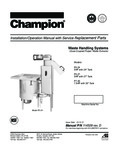 CHAMPION P5-24 P5-27 P7-30 PULPER Manual