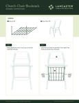 Church Chairs Instruction Sheets
