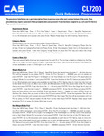 CL7200 Quick Reference - Programming