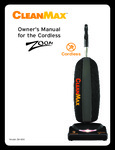 CleanMax ZM-800.6 Owners Manual