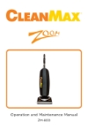 CleanMax ZM-800.6 Owners Manual