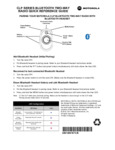 Motorola Solutions_CLP series_Quick Start Guide