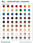 Cluster Swivel Booth Laminate Options
