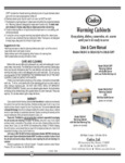 Warming Cabinets Manual Warming Cabinets Manual