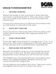 Comark KM28B Instructions Comark KM28B Instructions