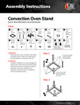 Convection Oven Stand_Instructions Sheet Convection Oven Stand_Instructions Sheet