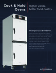 Alto-Shaam Cook and Hold Sell Sheet Alto-Shaam Cook and Hold Sell Sheet