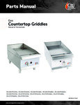 Cooking Performance Group Gas Countertop Parts Manual Griddles