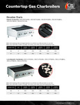 Countertop Gas Charbroiler Elevation Chart Countertop Gas Charbroiler Elevation Chart