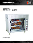 CPG 351CRO Rotisserie Ovens Manual CPG 351CRO Rotisserie Ovens Manual