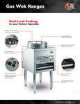 CPG Gas Wok Range Sell Sheet CPG Gas Wok Range Sell Sheet